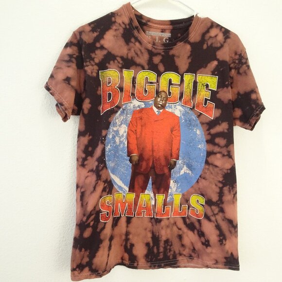 The Notorious B.I.G Biggie Smalls Men's Tye Dyed Medium - Picture 1 of 4